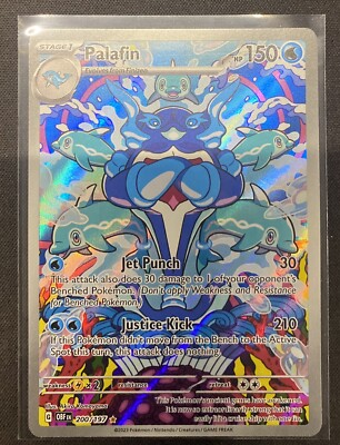 Pokémon TCG Palafin Obsidian Flames 200/197 Holo Illustration Rare