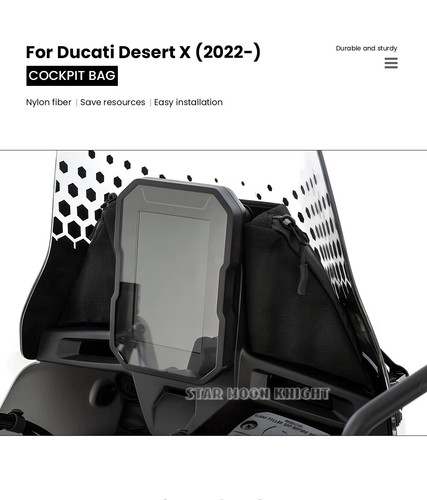 Waterproof Storage Mobile Phone Bag Cockpit Bags For Ducati DesertX 2022-2024 - Picture 8 of 15