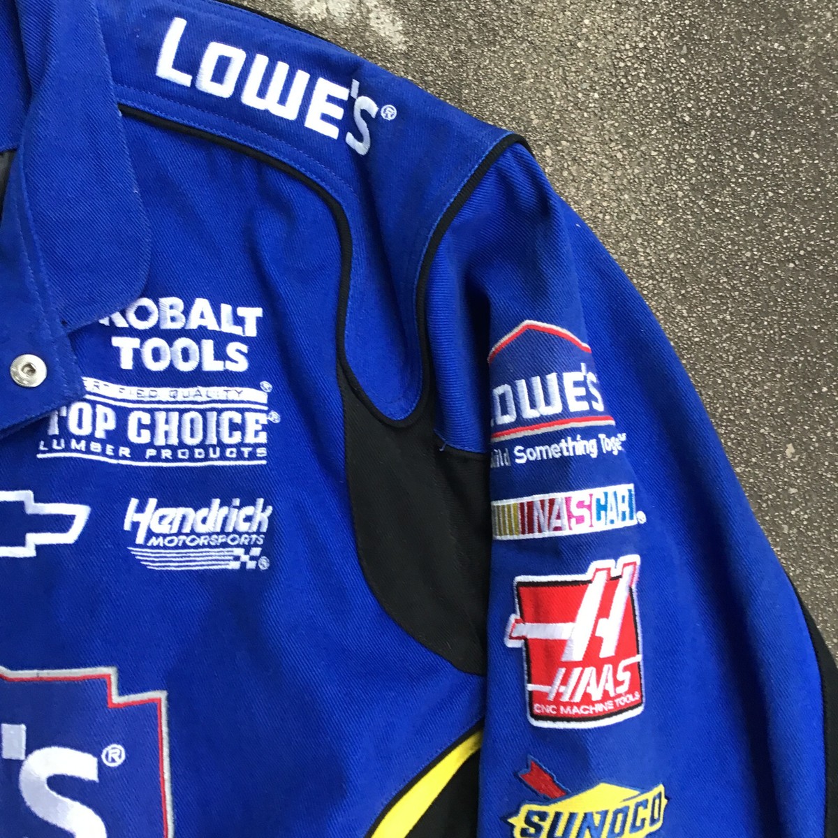 ち ゃ む レーシングジャケット　Lowe’s ビンテージ RARE Vintage Lowes NASCAR Jacket by Chase Authentics, Size