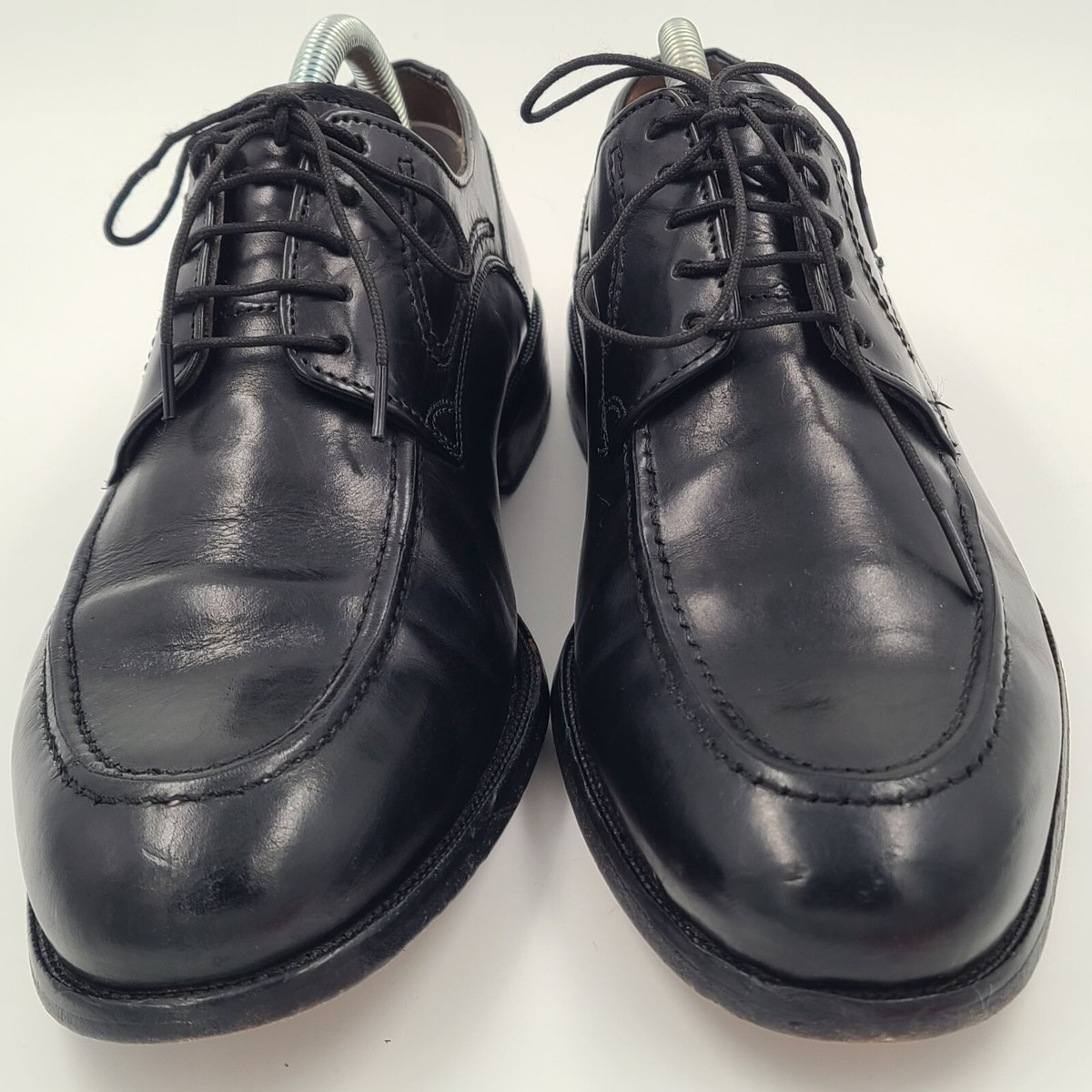 Johnston & Murphy Mens Cap Toe Leather Heritage Black Derby Shoes Size 11 M Men main image 2