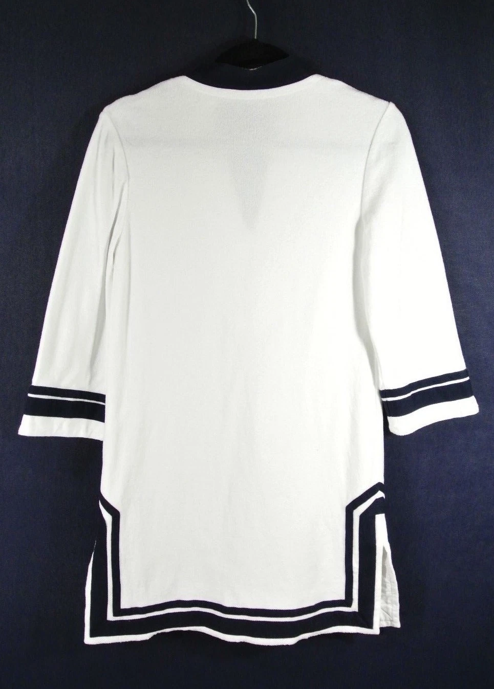 NEW Tory Burch Tory Tunic in White Navy Size XS #T205