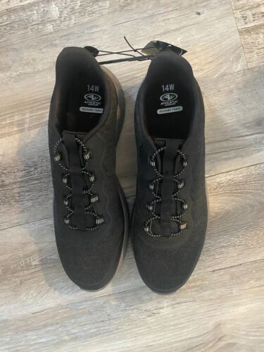Size 14 Wide Athletic Works Memory Foam Sneakers - new Black