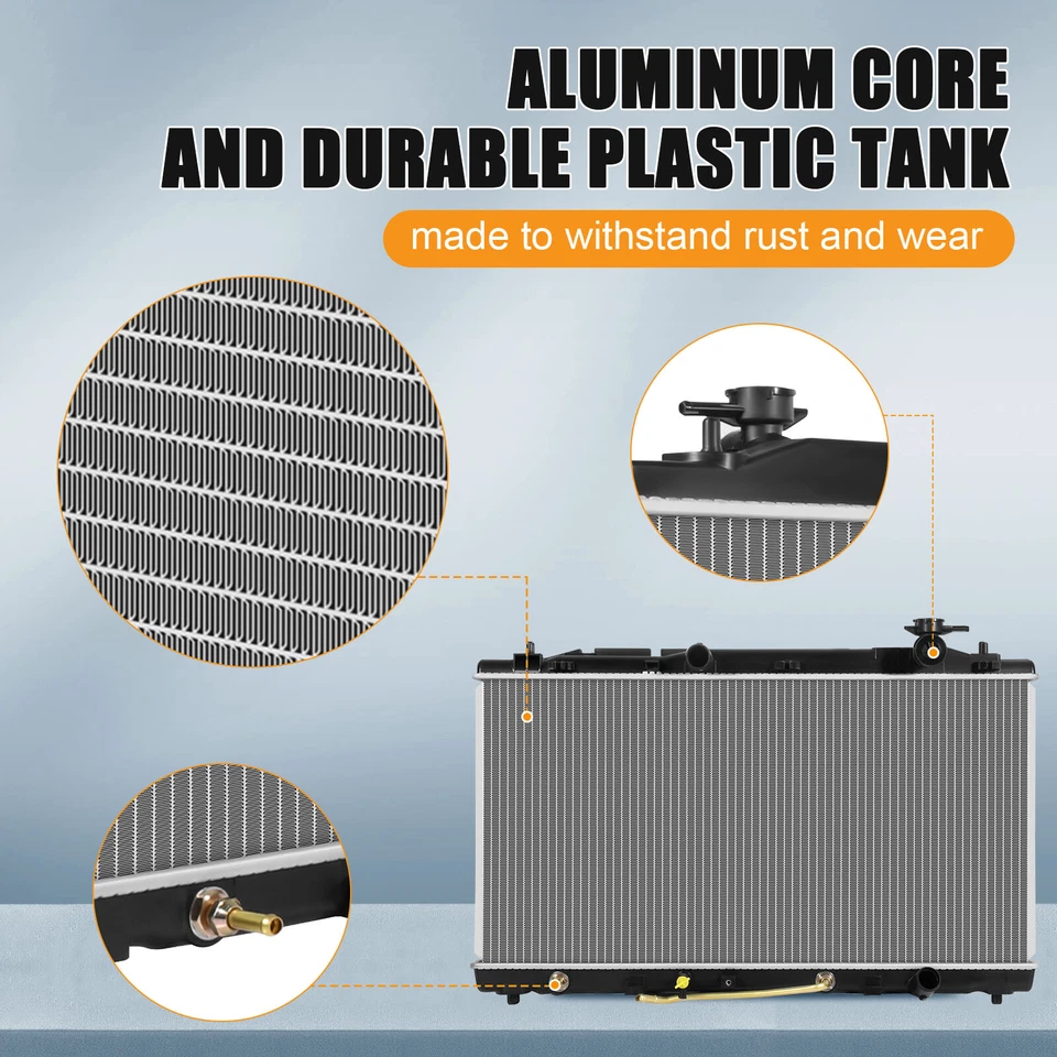 Radiador de aluminio para Toyota Avalon 2005-2013 2007-11 Camry 3,5 L V6 2817-E Foto 4 de 4