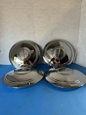 (4) CHEVY CORVETTE POLICE STEEL CENTER CAPS FOR 14",15" RALLY WHEELS 7'' OD