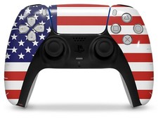 Skin Sony PS5 Controller USA American Flag 01