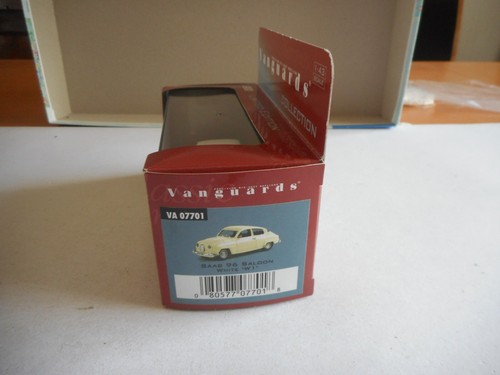 Vanguards VA07701 Saab 96 Saloon White 'W1' 1:43 Ltd Edition + box - 第 10/12 張圖片