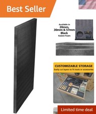 Black Kaizen Foam 57mm Thick Sheet - Perfect for Organizing Tools Efficiently