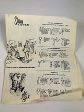 VINTAGE ABRAHAM STRAUS EPHEMERA HOW TO TIE A TIE SUIT COLORS MENS WARDROBE