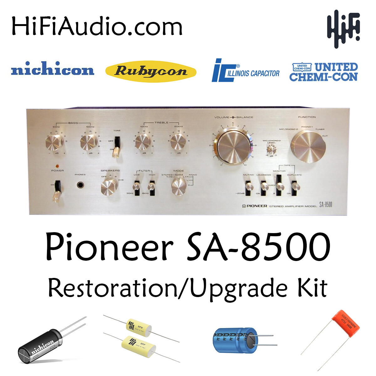 Pioneer SA-8500 rebuild restoration recap service kit repair