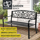 <!--F#f_0-->Gardeon Garden Bench Seat Steel Outdoor Furniture Patio Park Lounge Chair Black<!--F/-->