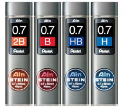 Pentel Druckbleistift-Feinmine AIN STEIN C277, Härtegrad: B