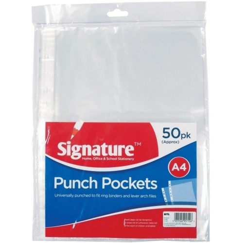 plastic punched pockets folders