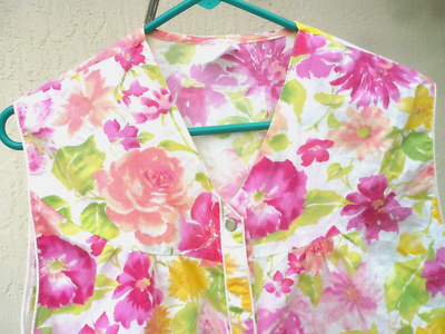 MUU MUU LOUNGE SHIFT DRESS FLORAL COLORFUL BRIGHT PASTEL FLOWERS
