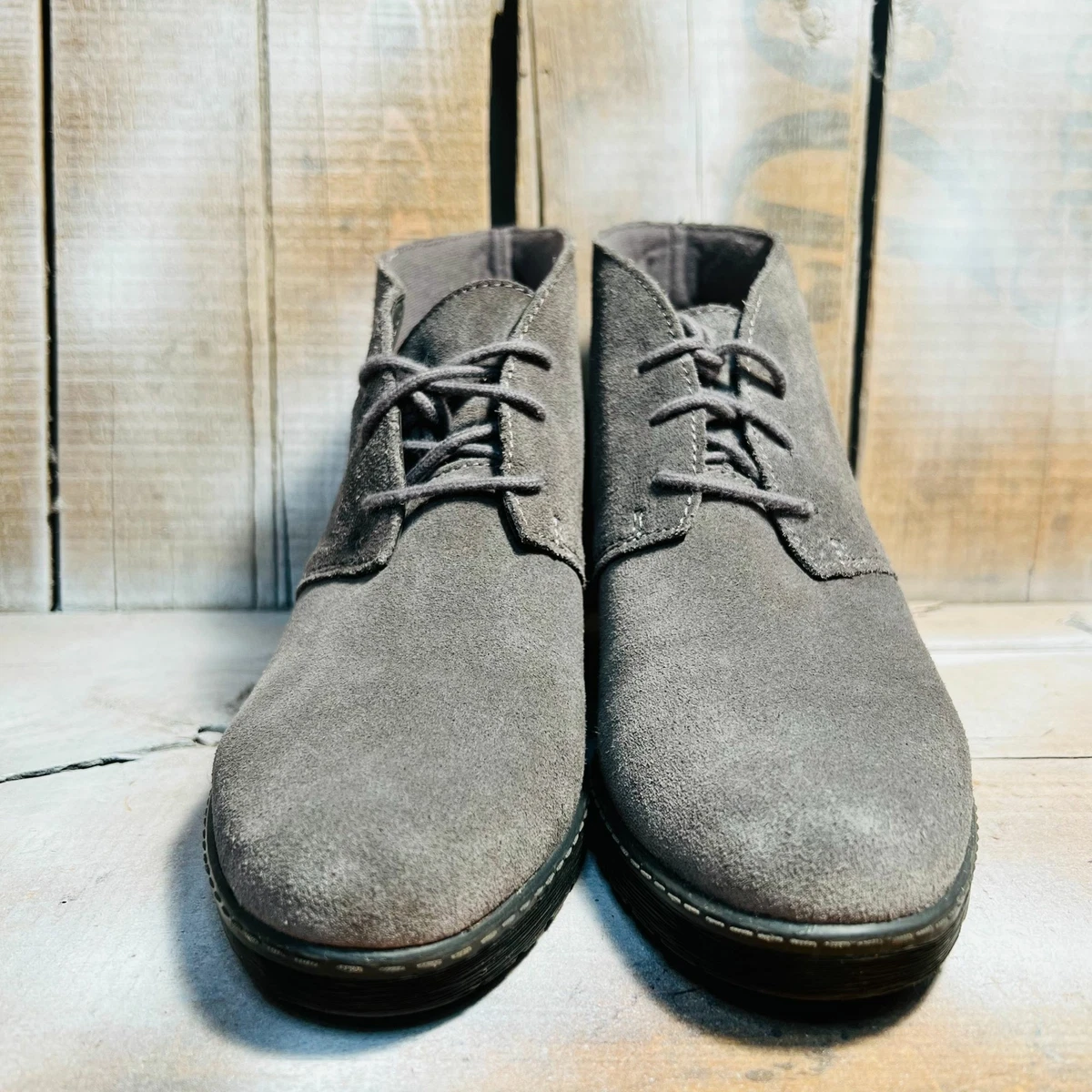 Clarks Hazen Charm Chukka Wedge Booties Women Color Grey Size