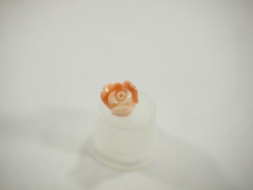 Vintage Top Quality Precious Angel Skin Pink Coral Carved 3-D Rose Cabochons NOS - Picture 30 of 43