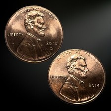 2014 P D Lincoln Shield Cent Brilliant Uncirculated Bu 2 Coin Set