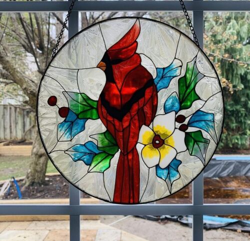 Sun Catcher Hanging Ornament Cardinal Window - Imagen 1 de 5