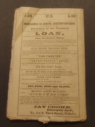 Scarce Dec. 1863 American Exchange & Review An Expositor Of Social & Economic - Picture 13 of 13
