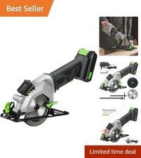 Professional 20V Cordless Mini Circular Saw with Laser Guide & Adjustable Depth