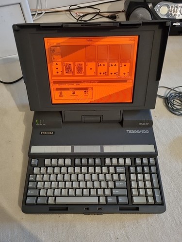 Toshiba T5200, Top Zustand, serielle Maus, Windows 3.11, original Tragetasche - Bild 5 von 20