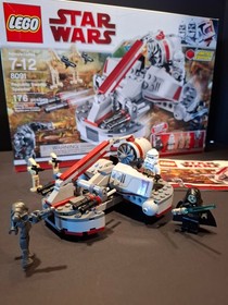 LEGO Star Wars Republic Swamp Speeder 8091 - Excellent 100%, Minifigs, Box, Book