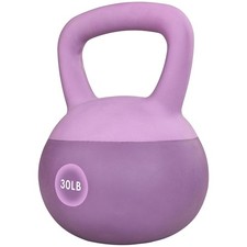 Fitvids Soft Kettlebells - Sea and Iron Sand Filled Weights for Women Violet
