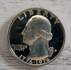 1976 S Gem Cameo Proof - 40% Silver Washington Bicentennial Quarter - Ships Free