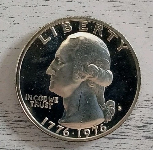 1976 S Gem Cameo Proof - 40% Silver Washington Bicentennial Quarter - Ships Free