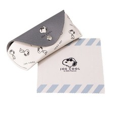 Peanuts Snoopy Eyeglass Glasses Case with Cloth Joe Cool Official Japan New