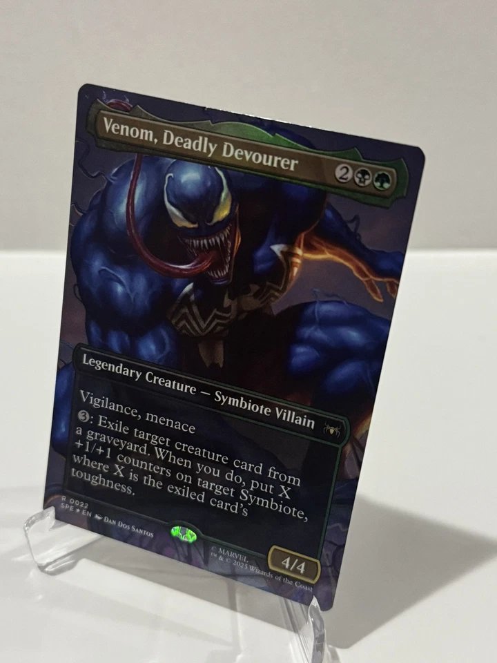 MTG Venom, Deadly Devourer (Borderless Foil) Marvel's Spider-Man 22 NM - Image 2 of 2