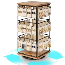 Rotating Earring Display Holder Stand for Vendors Events Selling, Large Capac...