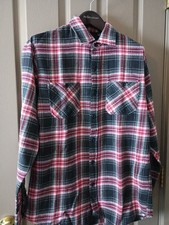 Burnside Plaid Flannel Shirt with Choysu Embroidered Patch — listing 4