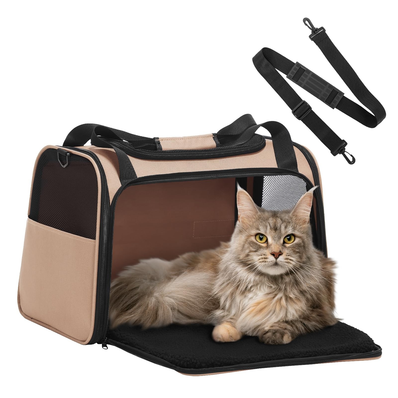 Petsfit Trasportino Gatto Estensibile - Comfort Premium per Viaggi