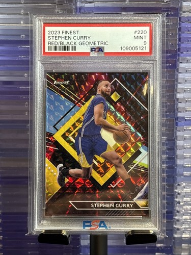 2023 Topps Finest Rare Stephen Curry Red Black #/10 PSA 9 #220 - Low Pop STEAL