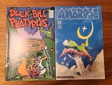 Critters #41 & #45 (lot of 2) 1989 Fantagraphics  Duck Bill Platypus/Ambrose