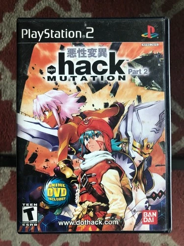 .hack Mutation Part 2 (Bandai, Playstation 2, 2003) CIB With DVD & Reg Card