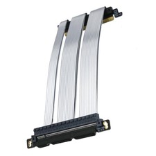 PCIe 5.0 X16 Riser Cable Dual Reverse and Straight GPU Extension Cable GEN5 f...