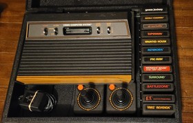 ATARI 2600 Console with Carry Case, Games, Nice, Clean & works!