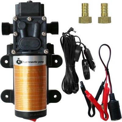 Portable DC 12V 75W Electric Gasoline Transfer Pump, Moves 110GPH-SINGLE PUMP 