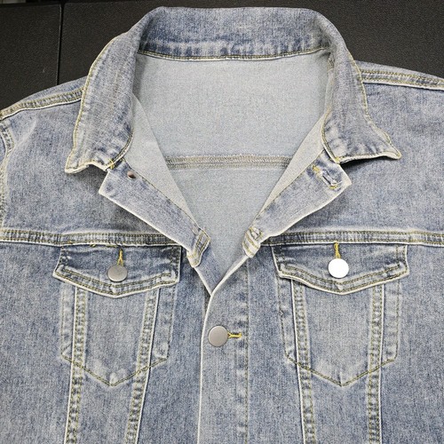 Mono corto mameluco para mujer talla grande azul denim Y2K - Imagen 7 de 11