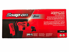 New Snap-on Nanoaccess Ctnn13kf 14 In 4v Impact Driver 2 Pc Kit Battery Red