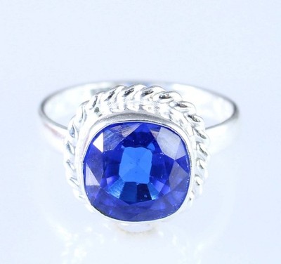 Natürliches Tansanit 16,40 ct Cushion Edelstein AGI Zertifiziert Ring 10 Unisex