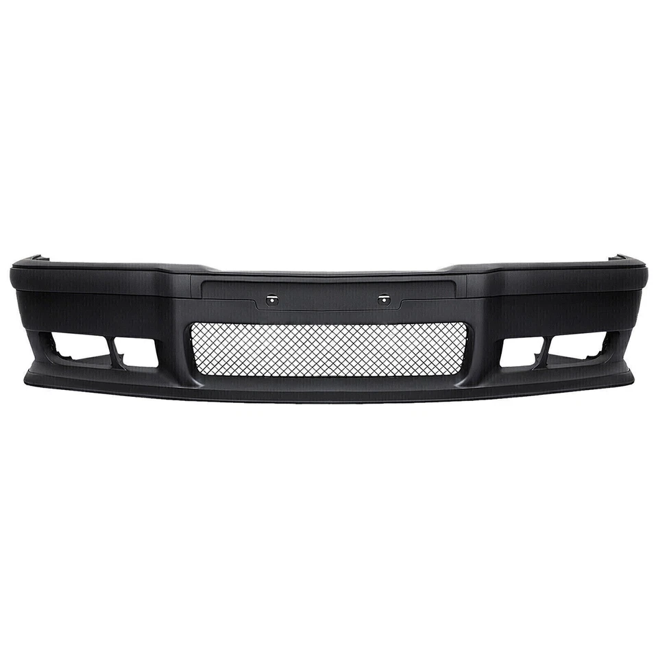 Kit de carrocería de parachoques delantero de repuesto + rejilla Fit 92-99 BMW E36 serie 3 1 pieza estilo M3 Foto 2 de 4