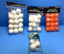 Club Champ -Solio-Spalding Plastic Practice Golf Balls- White/ Orange - Package