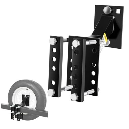Heavy-Duty Spare Tire Carrier Mount for 4 & 5 Lug Utility Trailers