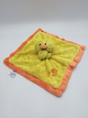 Gerber Duck Lovey Security Blanket Yellow Orange Baby Bird Duckling Plush Toy