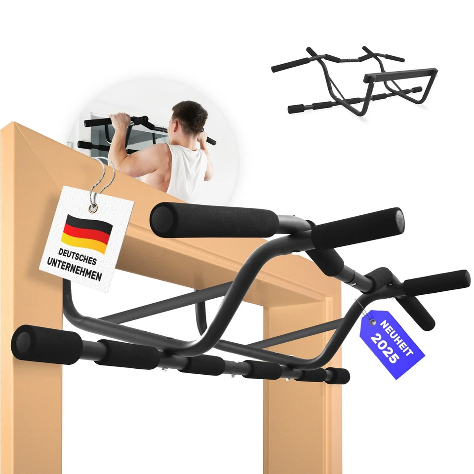 EVERLEVEN [NEU] Klimmzugstange Türrahmen [Klimmzugstange ohne Schrauben] Fitness Stange