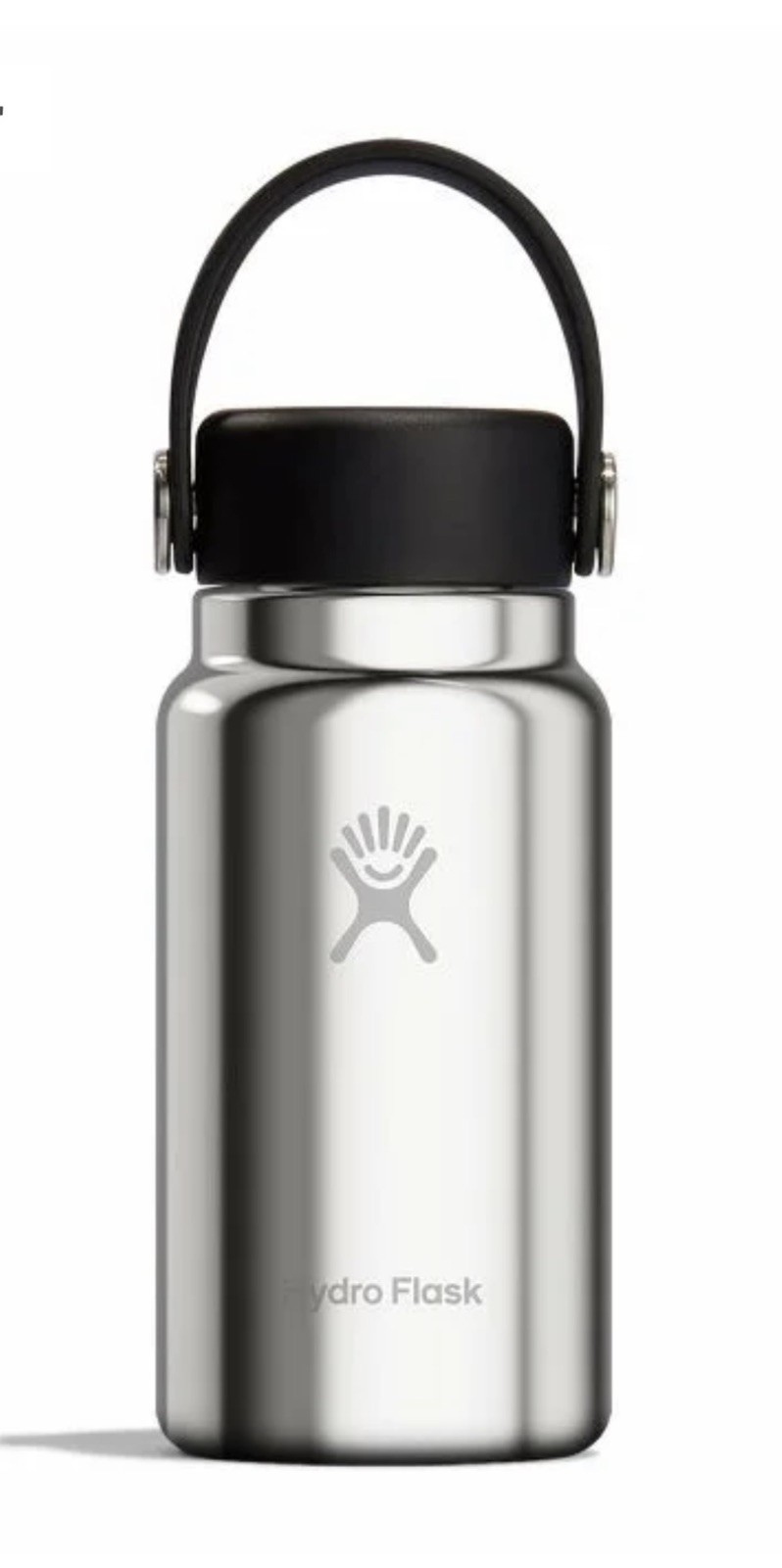 Hydro Flask Micro Hydro Bottle 6.7 oz SILVER Mini Tumbler Li