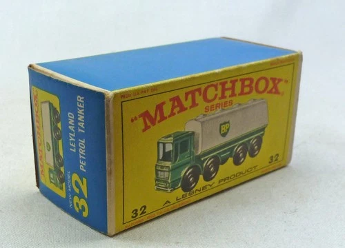 Lesney Matchbox Toys MB32c BP Petrol Tanker ORIGINAL Empty E4 Type Box