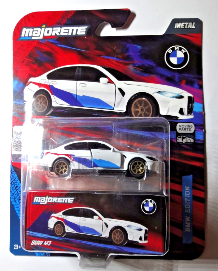 Majorette BMW M3 G80 Deluxe Cars 2026 Moving Parts, Diecast 1:64